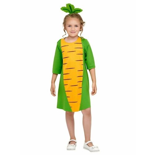 Карнавальный костюм морковки для девочки детский