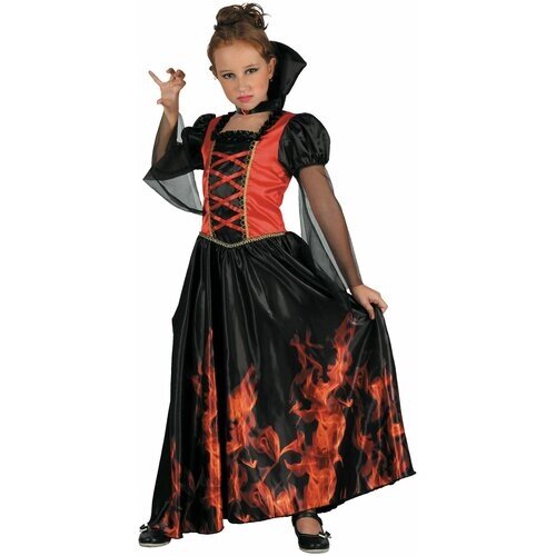 Карнавальный костюм вампирши на Хэллоуин для девочки
