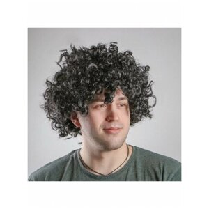 Карнавальный парик "Кудряшки", обхват головы 56 см, цвет чёрный