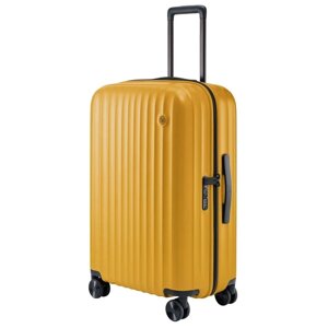 Кейс-пилот NINETYGO Elbe Luggage, поликарбонат, ABS-пластик, полиэстер, рифленая поверхность, опорные ножки на боковой стенке, износостойкий, 104 л, желтый