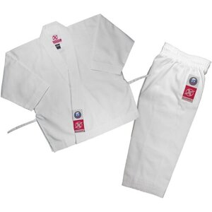Кимоно для синкиокусинкай FIGHT EXPERT с поясом, размер 130, белый