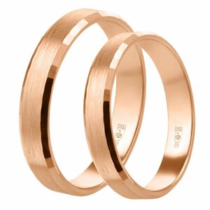 Кольцо обручальное Diamant online, золото, 585 проба, размер 18.5