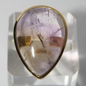 Кольцо True Stones, аметрин, размер 18.5, фиолетовый