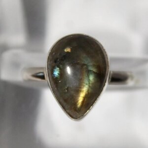 Кольцо True Stones, лабрадорит, размер 17, зеленый, желтый