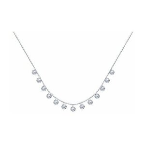Колье Diamant online, серебро, 925 проба, фианит, длина 55 см.