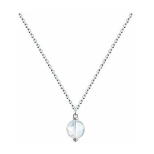 Колье Diamant online, серебро, 925 проба, кристаллы Swarovski, длина 45 см.