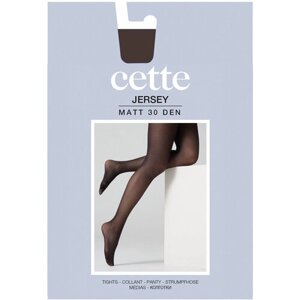 Колготки Cette Cette Jersey, 30 den, матовые, без шортиков, с ластовицей, размер 1-2, коричневый