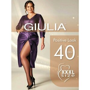 Колготки Giulia Positive Look, 40 den, размер 6, черный