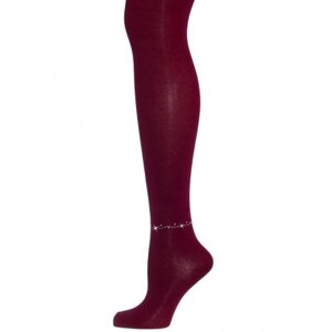 Колготки Larmini для девочек, классические, размер 110, бордовый