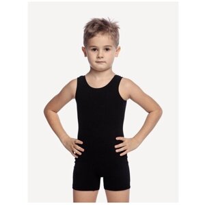 Комбинезон для гимнастики и танцев ALIERA, размер 116, черный