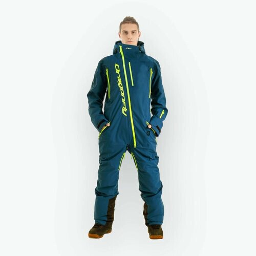 Комбинезон Dragonfly Комбинезон Dragonfly GRAVITY PREMIUM Man Dark Ocean Light Green (Kamchatka) 2024, размер XXL, синий, зеленый