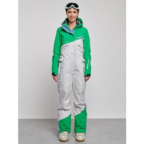 Комбинезон MTFORCE, зимний, силуэт прямой, карманы, карман для ски-пасса, подкладка, мембранный, утепленный, водонепроницаемый, размер 42, зеленый