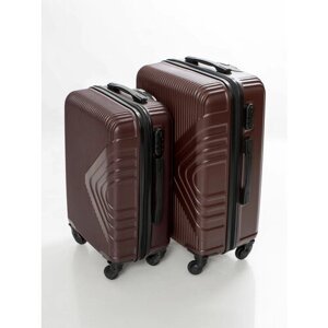 Комплект чемоданов Feybaul, 2 шт., коричневый