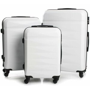 Комплект чемоданов Feybaul, 94 л, размер L, белый
