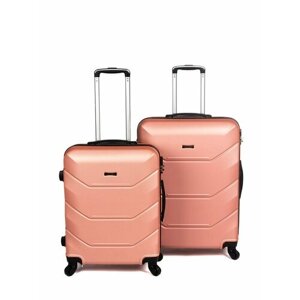 Комплект чемоданов Freedom 31586, 2 шт., размер M, розовый