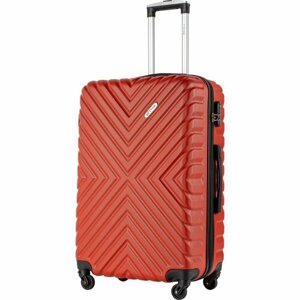 Комплект чемоданов L'case New Delhi, 2 шт., 93 л, размер M/L, красный