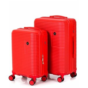 Комплект чемоданов Leegi, красный, синий