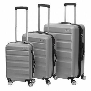 Комплект чемоданов на колесах с весами Tony Perotti IG-1837/13 серый