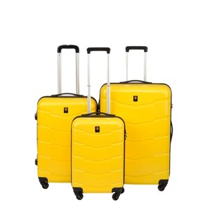 Комплект чемоданов Sun Voyage, 3 шт., желтый