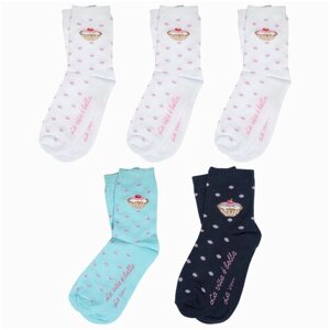 Комплект из 5 пар детских носков ХОХ микс 3, размер 14-16