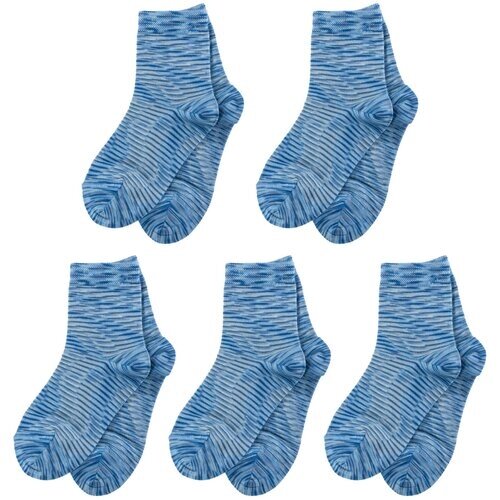 Комплект из 5 пар детских носков LORENZLine синие, размер 10-12