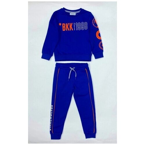 Комплект одежды BIKKEMBERGS, свитшот и брюки, размер 140, синий