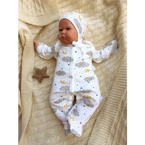 Комплект одежды Jolly Baby, размер 56-62, желтый, белый