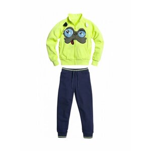 Комплект одежды Pelican, размер 4/104, зеленый, синий