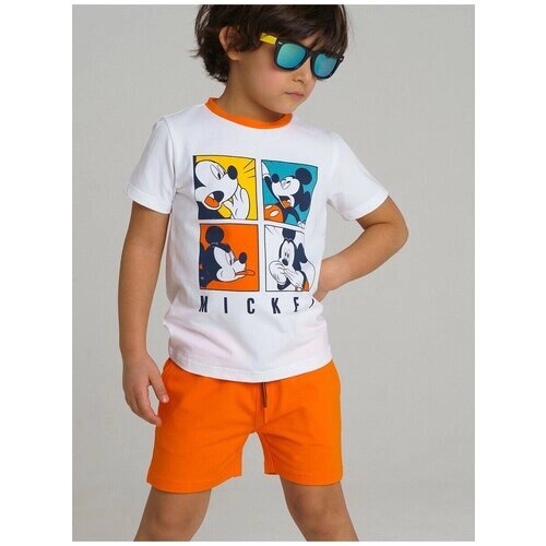 Комплект одежды playToday, размер 116, оранжевый