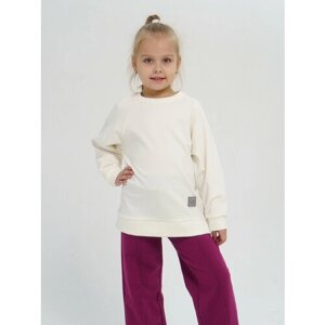 Комплект одежды Sova Lina, размер 122, фиолетовый, белый