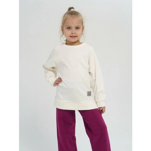 Комплект одежды Sova Lina, размер 134, фиолетовый, белый