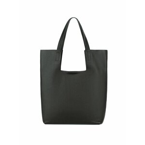 Комплект сумок шоппер Valensiy 21-651Kblack, фактура зернистая, черный