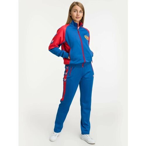 Костюм Фокс Спорт, олимпийка и брюки, силуэт прямой, воздухопроницаемый, размер 2XL, синий