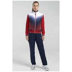 Костюм FORWARD, олимпийка и брюки, силуэт полуприлегающий, размер 2XS, красный