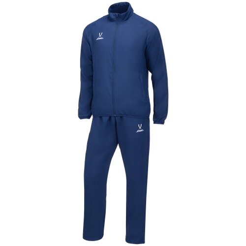 Костюм Jogel, олимпийка и брюки, силуэт прямой, карманы, подкладка, размер XS, синий