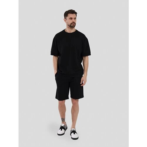 Костюм VITACCI, футболка и шорты, спортивный стиль, размер XL, черный