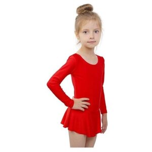 Купальник гимнастический Grace Dance, размер 30, красный