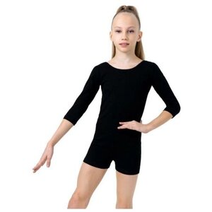 Купальник гимнастический Grace Dance, размер 34, черный