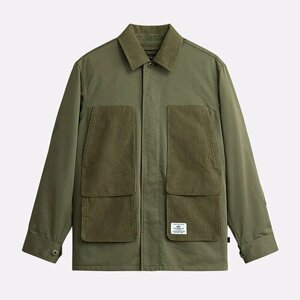 Куртка ALPHA INDUSTRIES Corduroy Panel Jacket, размер M, зеленый