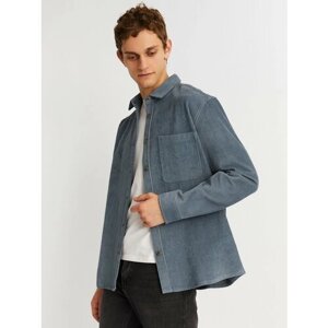 Куртка-рубашка Zolla, размер XXL, светло-голубой