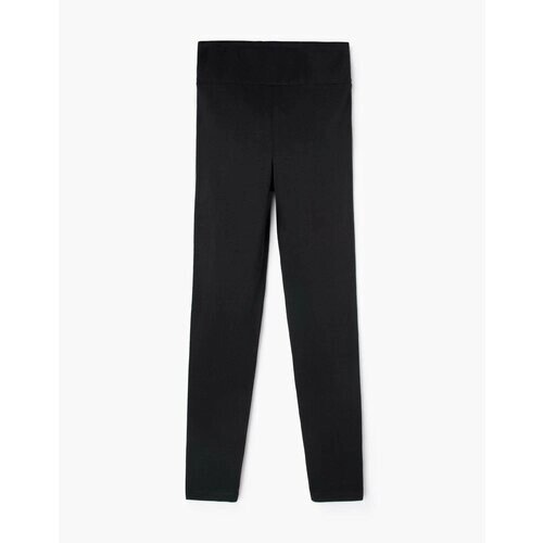 Легинсы Gloria Jeans, прилегающий силуэт, повседневный стиль, размер M (44), черный