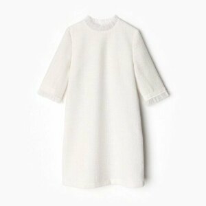 MINAKU Платье для девочки MINAKU: PartyDress, цвет белый, рост 128 см