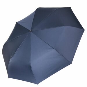 Мини-зонт FABRETTI, автомат, 3 сложения, купол 98 см, 8 спиц, чехол в комплекте, для мужчин, синий