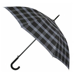 Мини-зонт FABRETTI, полуавтомат, 8 спиц, для мужчин, черный