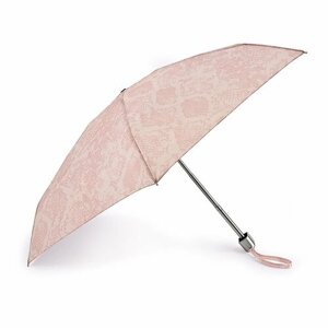 Мини-зонт FULTON, механика, 5 сложений, купол 85 см., 6 спиц, чехол в комплекте, для женщин, бежевый