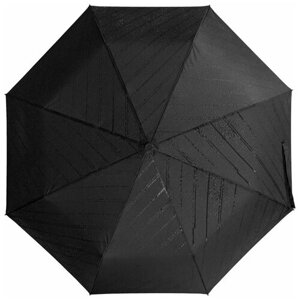 Мини-зонт Gifts , полуавтомат, 3 сложения, купол 100 см., 8 спиц, проявляющийся рисунок, чехол в комплекте, черный