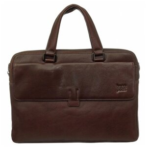 Мужская кожаная бизнес-сумка Bruno Perri W-5326-1-2/2 коричневый