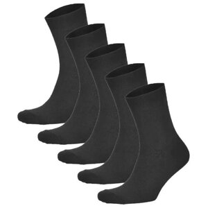 Мужские носки , 5 пар, классические, размер 41-42, черный