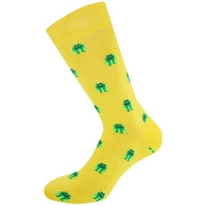 Мужские носки LUi, 1 пара, размер Unica (40-45), желтый