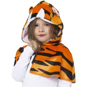 Накидка Тигр с капюшоном детский Батик